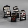 Portable Earrings Ear Studs Holder Jewelry Display Holders Plastic Earring Showcase Storage Rack Organizer Stand Box
