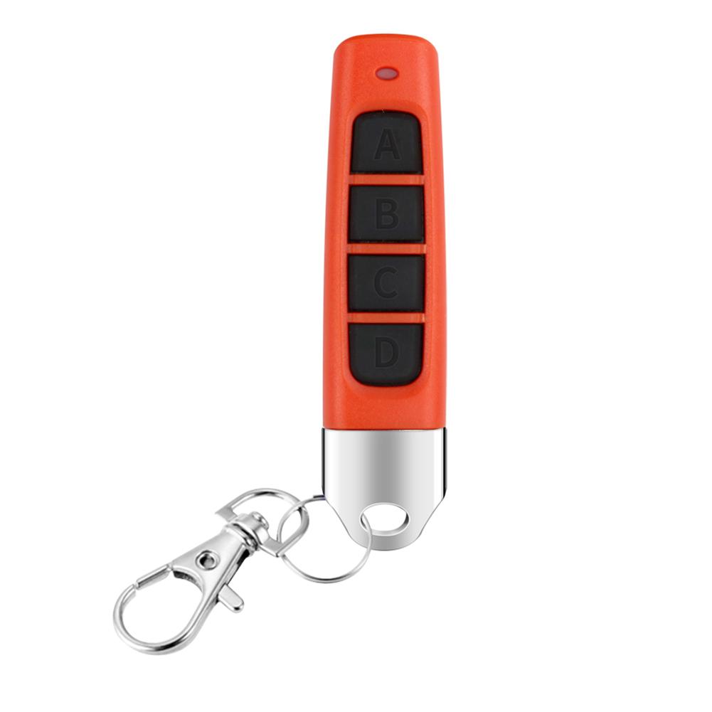 Пульт дистанционного управления 433 МГц, пластиковый 4-клавишный пульт дистанционного управления, многофункциональный пульт дистанционного управления, обучающая копия для гаражных ворот