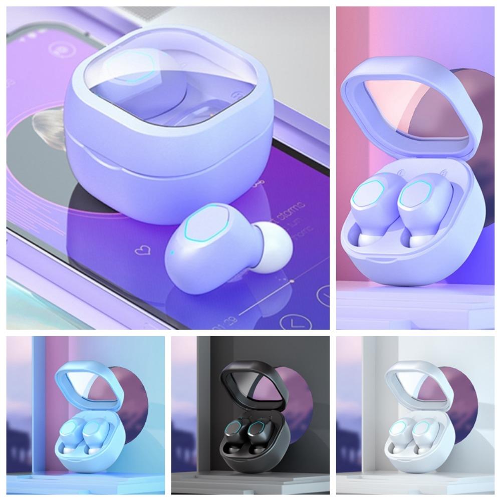 Stereo Wireless Bluetooth Earphone Transparent Case Bluetooth Headset Wireless Earphones Sports