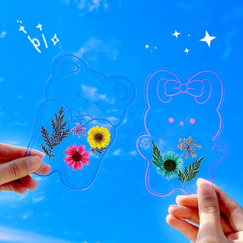 DIY Materials Dried Flower Stickers Pressed Flower Flower Page Bookmark Book Lovers