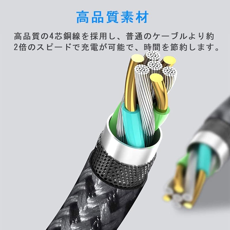 USB Type C Cable 0.3M USB-A To USB-C Cable [10Gbps Data Transfer 60W Fast Charging] USB3.2 Gen2 Standard PD Compatible Type C Heavy Duty Nylon Knit