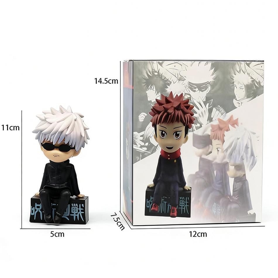 11 см Аниме Фигурка Jujutsu Kaisen Серия Чиби Сидящие Сатору Годжо/Гето Сугуру Фигурка Действия Фушигуро Тодзи/Оккоцу Юта Фигурка