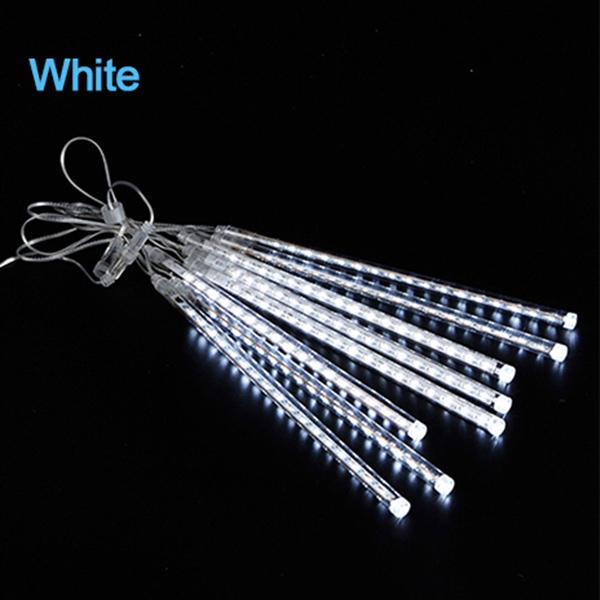 8 трубок, светодиодные сказочные огни, рождественские гирлянды, уличная гирлянда, уличная гирлянда, занавеска, украшение на Хэллоуин, свет метеоритного дождя