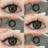 Eyeshare 1pair Gray Color Contact Lenses for Eyes Natural Soft Lens 14.5mm Big Eyes Contacts Annual Use