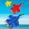 Remote Control Foam Airplane Toy Fixed Wing Beginner Plane with LED Light