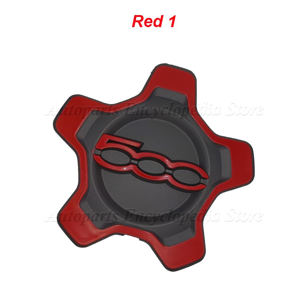 1PC Wheels Centre Hub Caps Set Dust Cover Wheel Hub For Fiat 500x 735626312 Silver/Black/Red Hubcap Cupping 735626311