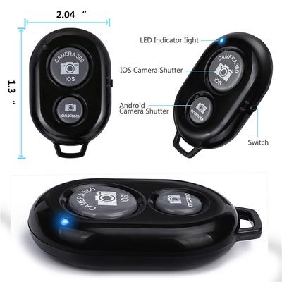 Мини-камера Bluetooth-совместимый пульт дистанционного управления Кнопка спуска затвора для фотосъемки на телефоне для смартфонов IOS/Android