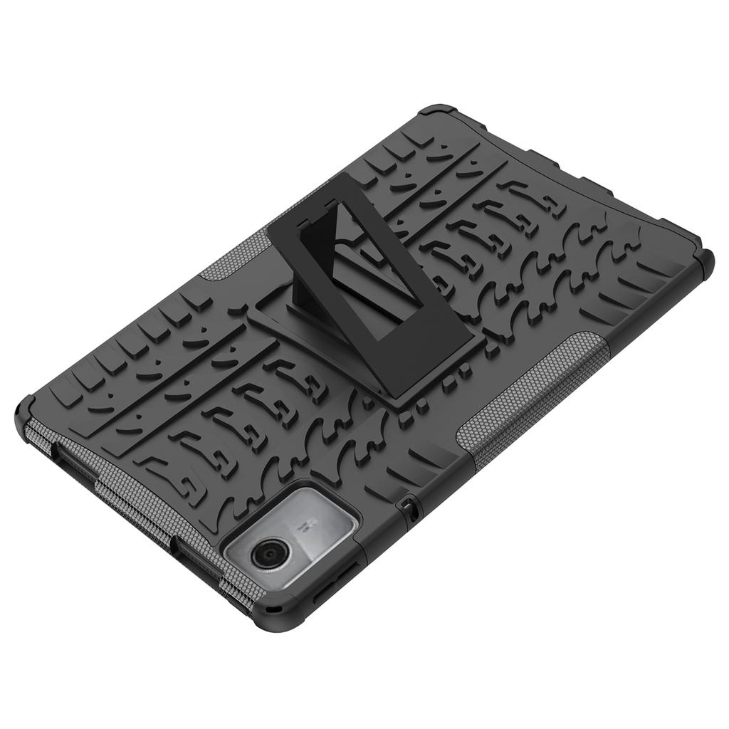 Чехол для Lenovo Tab M11/Xiaoxin Pad 11 2024, Текстура шины, Противоударный ТПУ+ПК Чехол для планшета с подставкой