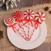 10Pcs Wholesale New colorful Christmas lollipop decoration holiday big lollipop candy Christmas tree decoration