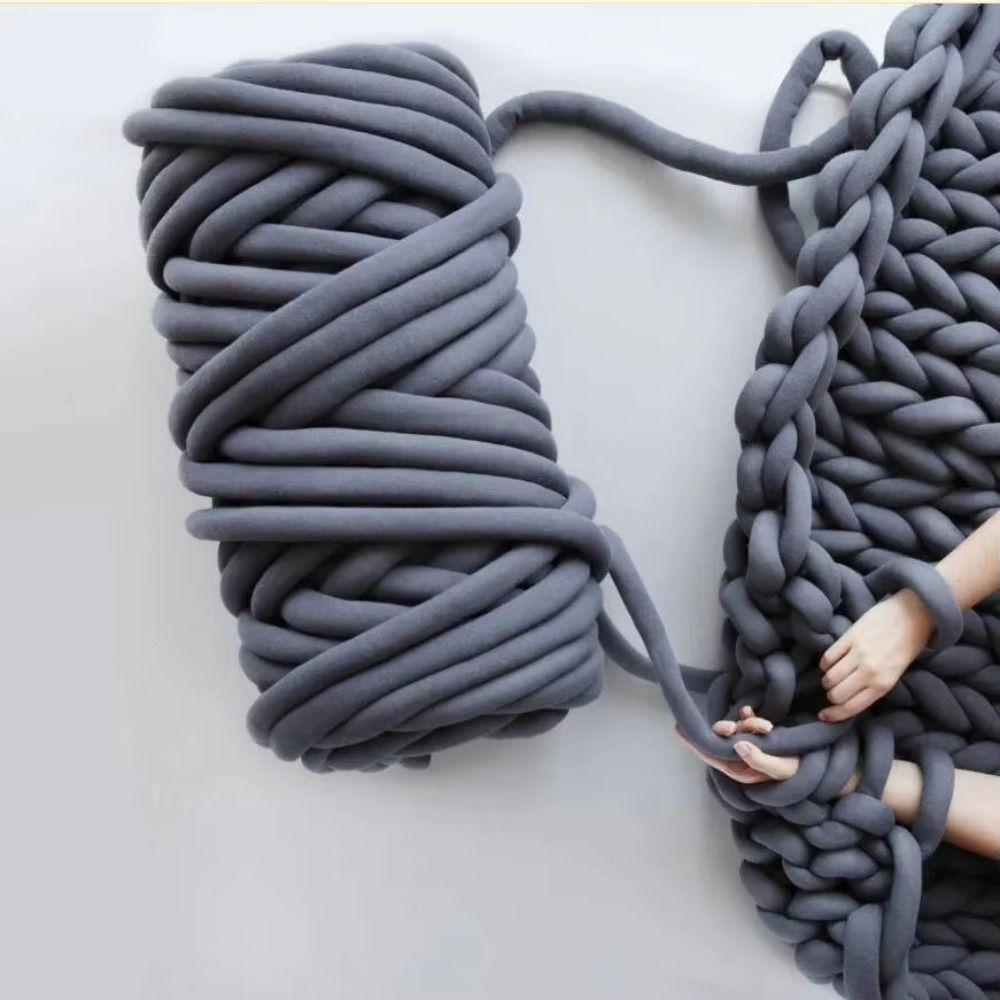 2.5cm Chunky Yarn Super Velvet Bulky Yarn Easy Projects Tube Yarn  Pet Beds