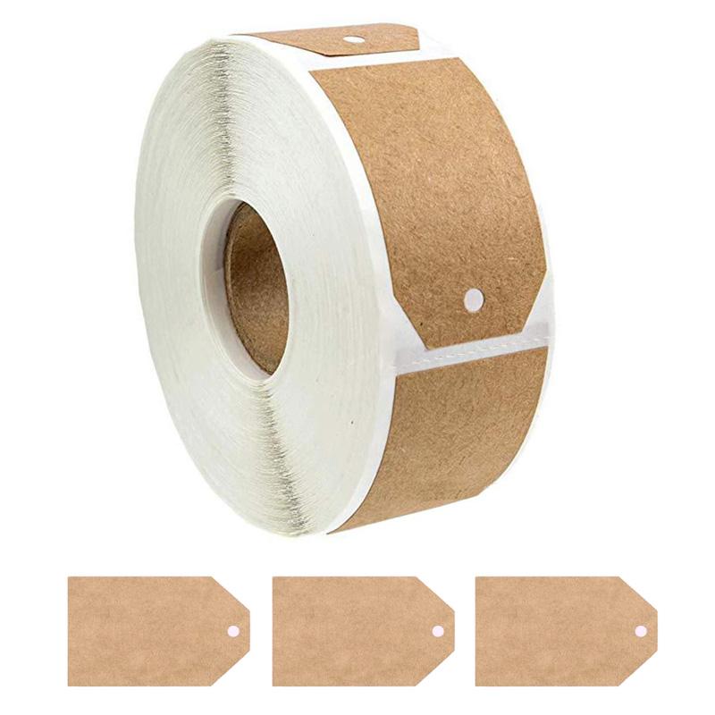 Наклейки из крафт-бумаги, этикетки для баночек со специями на кухне, канцелярские товары ручной работы, подарочные бирки, бумажные рождественские украшения, самодельные наклейки для запечатывания конвертов