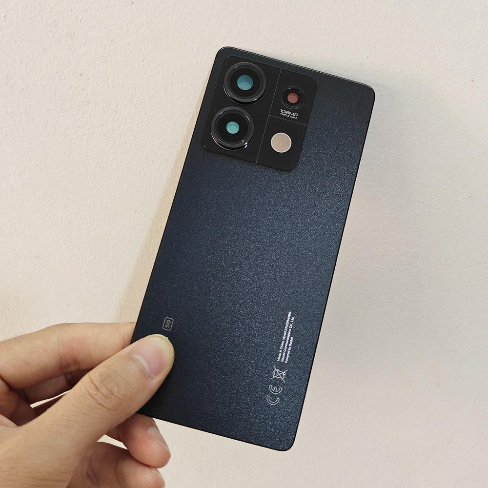 Оригинальная задняя крышка A+ для Xiaomi Redmi Note 13 5G, Задняя крышка с отсеком для аккумулятора, Задний корпус + Клей + Объектив камеры