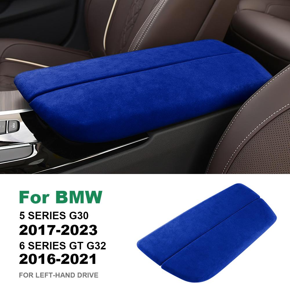 for BMW 5 Series G30 2017-2023 6 Series GT G32 Car Center Console Armrest Cover 2016-2021 Italian Premium Suede LHD Accessories