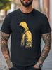 Mysterious Hooded Figure Graphic Urban Streetwear T-Shirt Unisex Men Women Tee