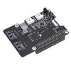 PCIe To 2 Ch Serial ATA Adapter Replacement For Rasp Pi 5 Serial ATA 3.0 Onboard Dual LED Indicators and HAT+ Standard Expansion Card