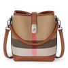 Plaid Bucket Bag for Women's New Casual High-quality Niche Hand-held One-shoulder Crossbody Bag Versatile
