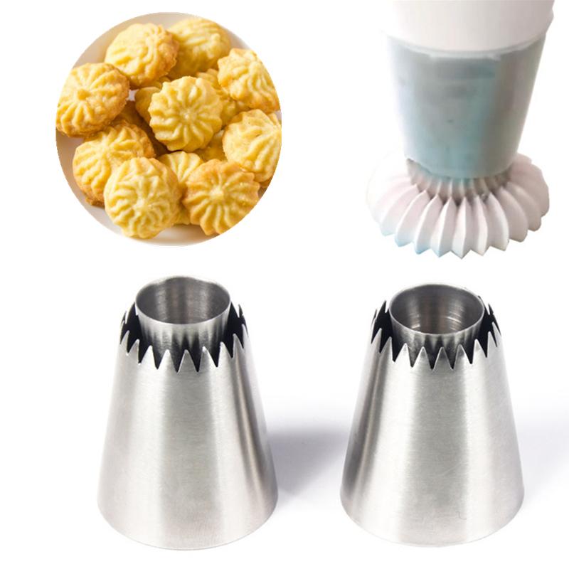 Stainless Steel Cookies Pastry Icing Piping Nozzles Flower Mouth Cream Tips Cake Fondant Decorating Tools Kitchen Baking Gadgets