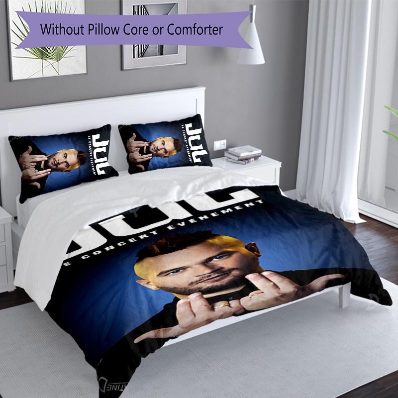 3pcs Jul rapper pattern bedding set duvet cover set includes duvet cover &pillowcases, perfect all season bedroom decoration & gift