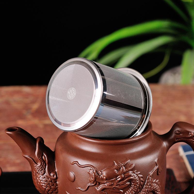 Чайники из фиолетовой глины, китайский чайный сервиз, резной чайник ручной работы с заварочным устройством, фильтр для зеленого чая, чайные принадлежности