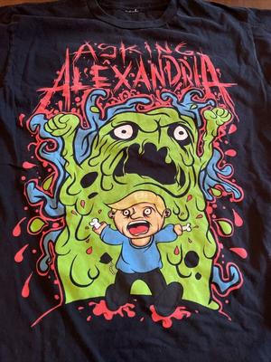 Новая черная футболка унисекс с логотипом группы Asking Alexandria, футболка унисекс для музыкального тура BO167