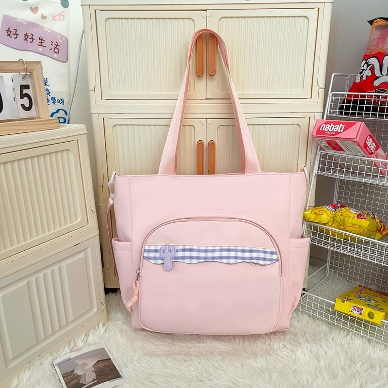 Женская сумка через плечо, студенческая сумка на плечо большой вместимости