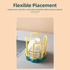 Прочный выдвижной держатель для мисок, слив, съемная полка для хранения посуды в шкафу, держатель для стакана с водой, кухонный органайзер