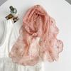Korean Version of Three-dimensional Embroidery Lace Small Silk Scarf Fashion Headscarf Temperament Decorative Headband Streamer