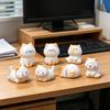 Миниатюрная фигурка кошки из смолы, милые модели животных-кошек, миниатюрные украшения для топпера торта, микро-ландшафт, кукольный домик, сад, декор для дома и стола
