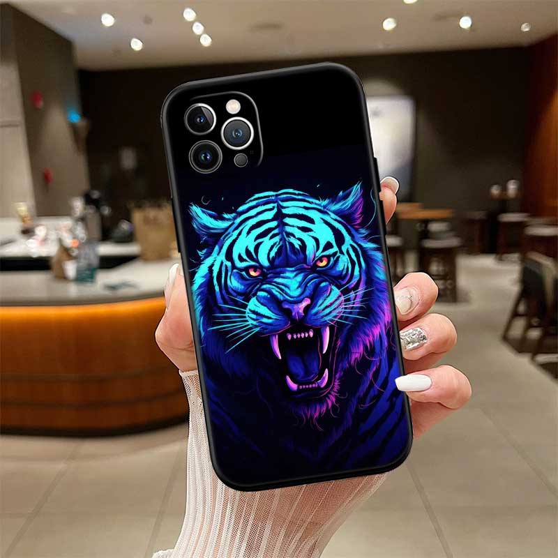UP5 Animal Tiger New High-End Shell Phone Case for iPhone SE X XS XR 16E 17 11 Pro Max 8 7 6 6s Plus Air