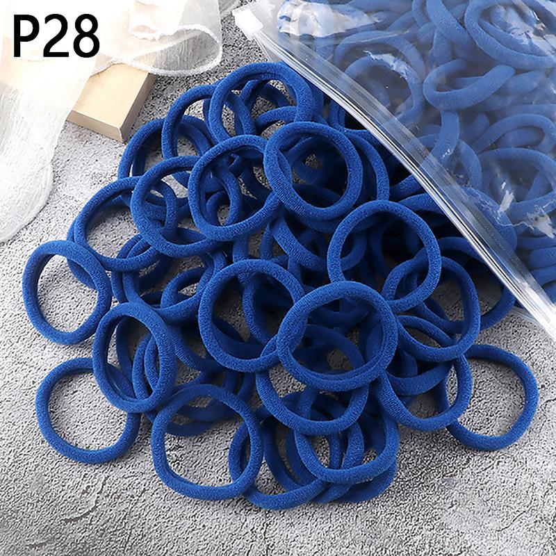 50 шт./компл. женские и женские базовые резинки для волос 4 см простые однотонные эластичные повязки на голову резинки для волос аксессуары для волос держатель для хвоста