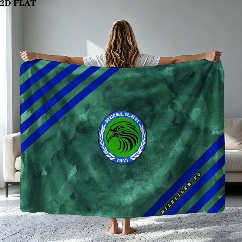 Rizespor Rizeliler Print Flannel Blanket High Quality Warm Comfortable Cover for All Seasons Perfect for Gifts Home Decor