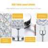 Tomshine Хрустальный настольный ночник рядом с лампой, два USB-порта, 3 уровня яркости с регулируемой яркостью