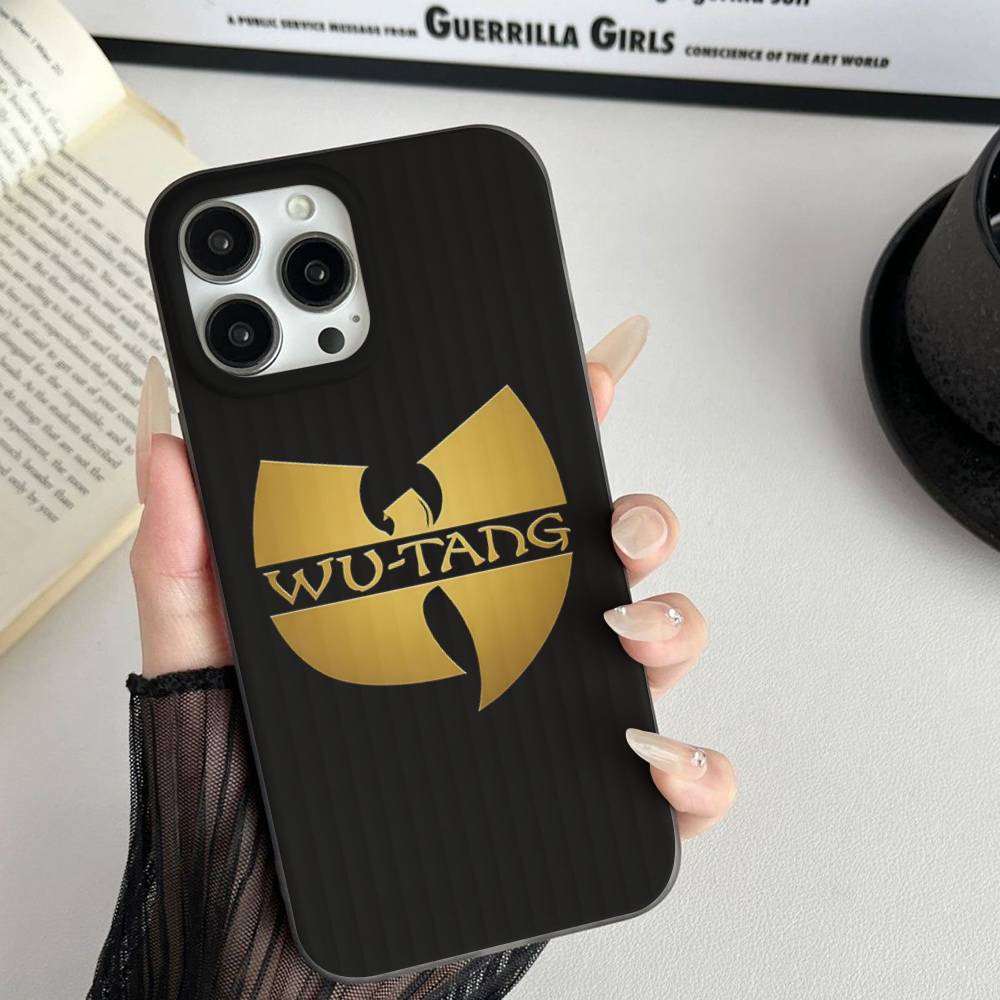 Singer W-WU-T-TANGs Soft Stripe Corrugated Phone Case For iPhone 17 Air 11 12 13 14 15 16 Pro Max Plus Cover