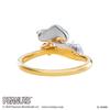 Snoopy PEANUTS Size Silver Cubic [White Clover] Women's Ring, 7-13, 925, Zirconia, PNT-R003