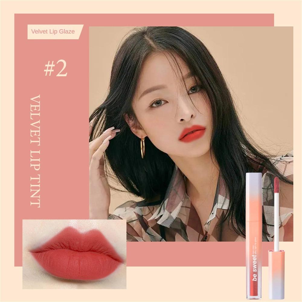 Бархатная матовая помада, водостойкая, стойкая, бархатная глазурь для губ, блеск для губ, нелипкий, в форме чашки, карандаш для макияжа, косметический макияж