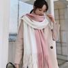 Korean Style Long Wool Tassel Scarf Thickened Winter Neckerchief Women Cashmere Scarf  Women/Male