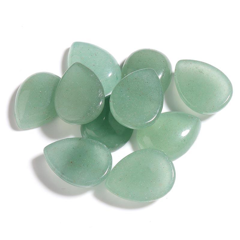 LOULEUR WaterDrop Natural Stone Cabochon For Jewelry Making Tiger Eye Amethyst Lapis Lazuli Agate Stone Beads for Handwork
