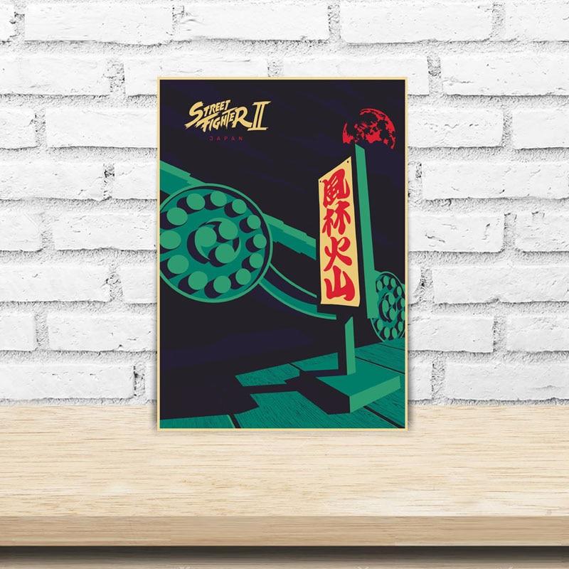 Современное украшение для дома, живопись, HD принты, постеры с видеоиграми, крафт-бумага, винтажный плакат, настенная наклейка, декор для комнаты, бара, кафе