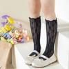 1 Pair Children's Socks Spring/Summer Thin Hollowed Out Flower Mesh Socks Sweet Girls Stackable Stocking