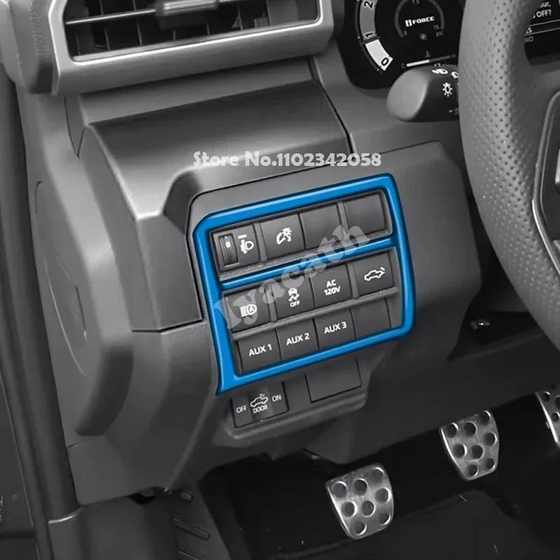 ABS синий Для TOYOTA TACOMA 2024 2025 интерьер Автоаксессуары ручка двери кнопка стеклоподъемника центральная консоль панель переключения передач