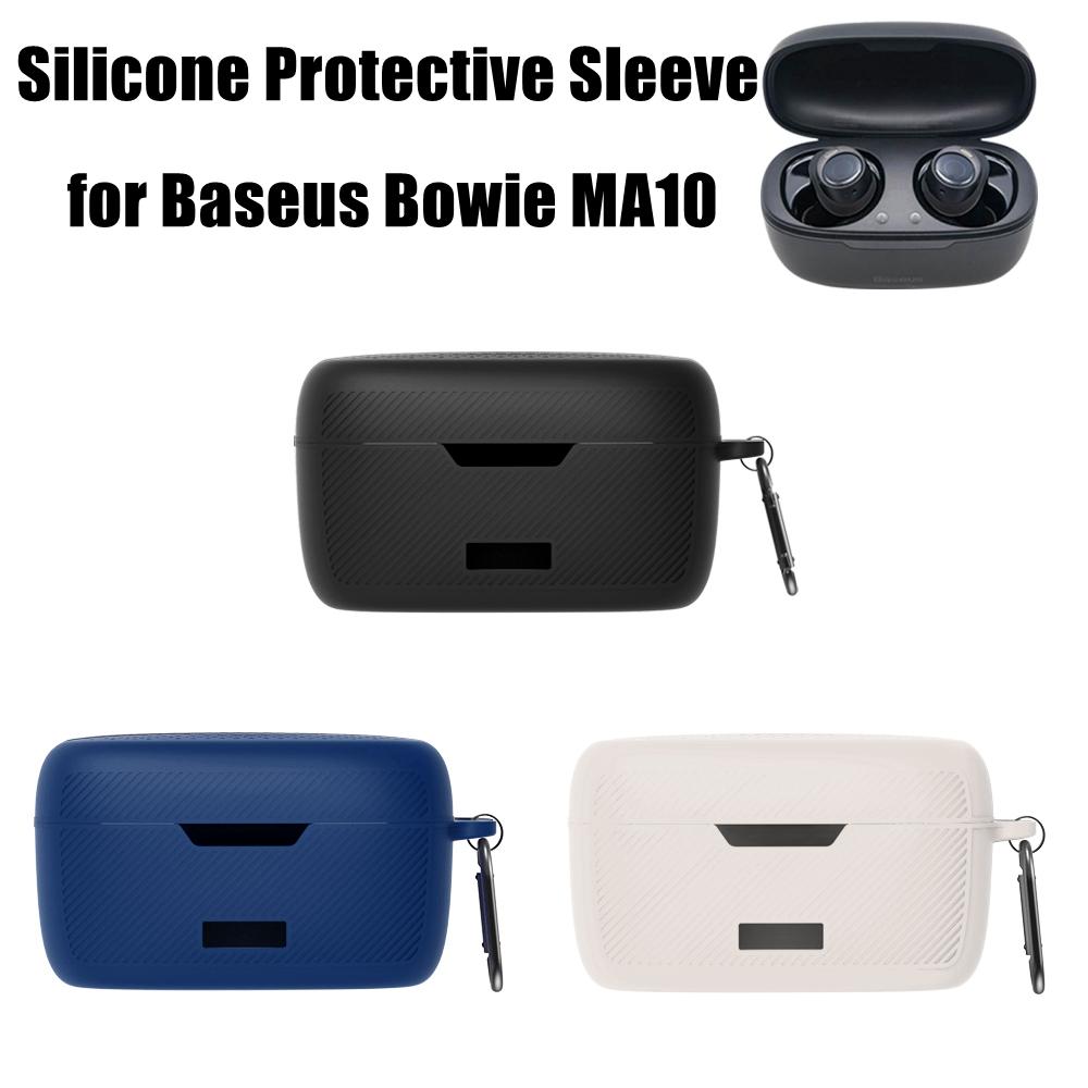 Dustproof Earphone Protective Cover Silicone Earphone Storage Case for Bowie MA10 Home/Travel