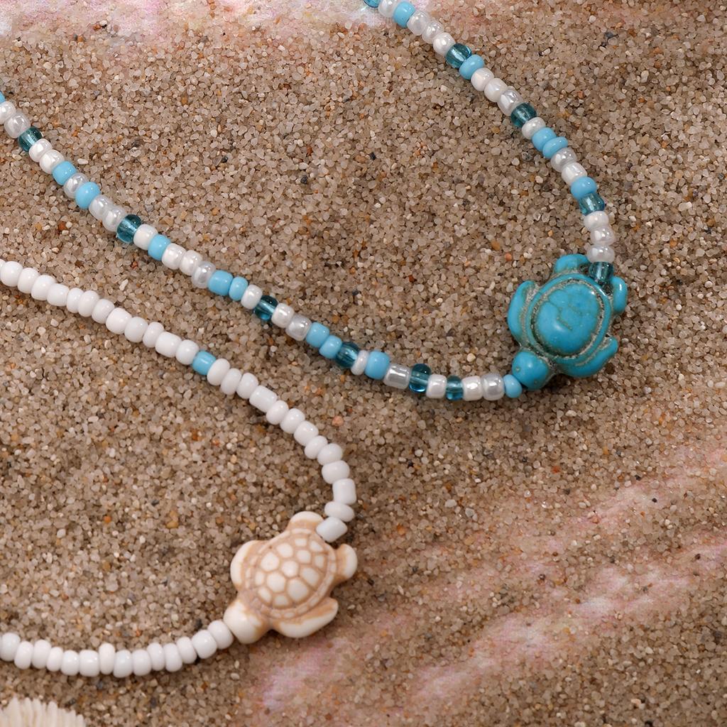 Layered Small Seed Beads Chains with Starfish Turtle Choker Necklace for Women Trendy Collar on Neck 2026 Fashion Jewelry Female