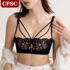 French Thin Lace Sexy Underwear Adjustable Breathable Bra Without Steel Ring