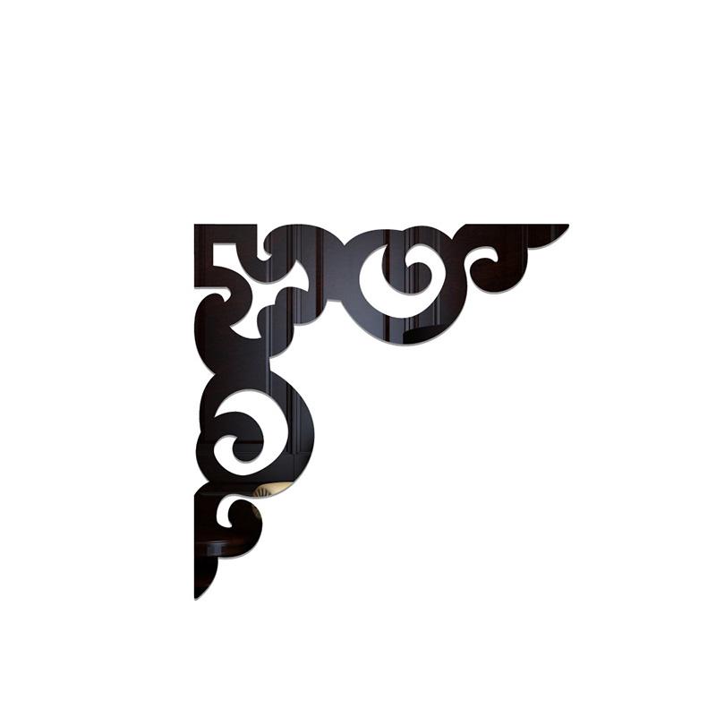 10 шт. Фоновые акриловые самоклеящиеся обои для шкафа, украшения для углов, домашнего декора, наклейки на стены, наклейки на потолок, зеркала 3D