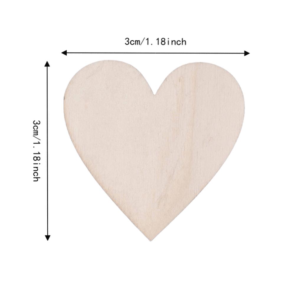 100 Pcs Unfinished Blank Wood DIY Wooden Crafts Wood Chip Decorations For Festival Decoration