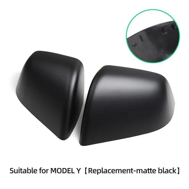 Для Tesla Model 3 YX Защитная крышка внешнего зеркала из углеродного волокна Piano Black Версия 2023 Аксессуары для корпуса зеркала заднего вида