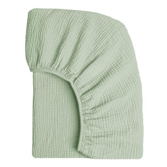 Простыня для детской люльки, однотонная, эластичная кромка, простая установка, подходит для овальных, круглых, прямоугольных матрасов в форме песочных часов