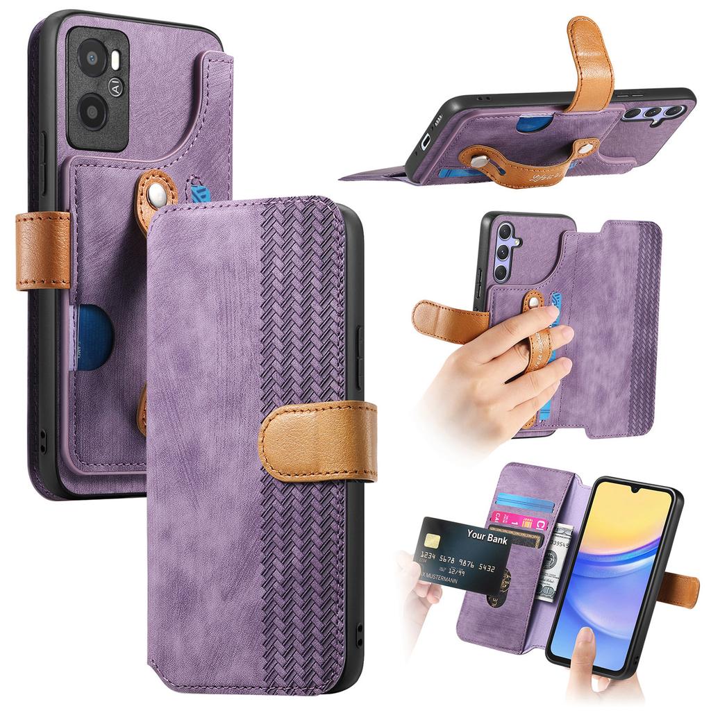 Ultimate Shockproof Wallet Case for Oppo series.Realme 6/10/11/C15/C35/Oppo A53/A38/A57/A58/Reno10...| Card Holder + Stand + RFID Protection