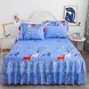 3pcs Set Skin-friendly Lace Bedspread Princess Double Layer Lace Bed Sheet Anti-slip Bed Cover with 2pcs Pillowcase