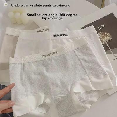 Женские антибактериальные трусы-боксеры со средней посадкой, чистый хлопок, класс А, защита от воздействия окружающей среды, детский хлопок, два в одном.